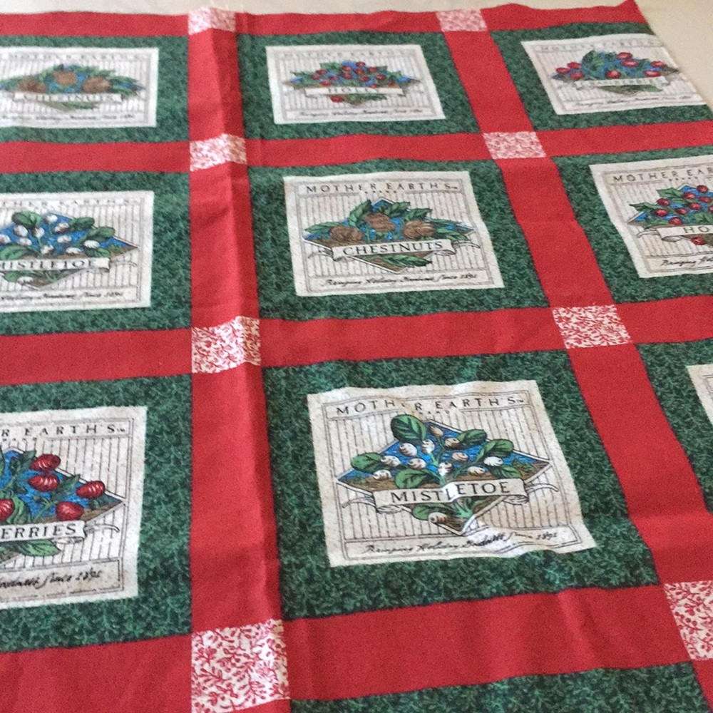 Fabric near 1 yard vintage Mather earth’s